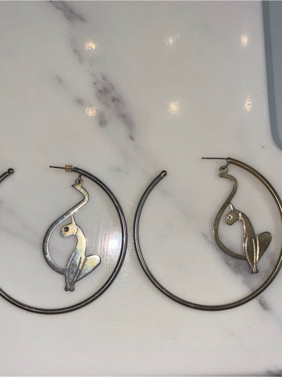 Baby Phat Jewelry - Y2K VINTAGE Baby Phat Silver Gold Hoops Loops Earrings